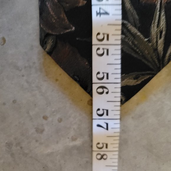 Fratelli Moda Italian 100% Silk Tie Necktie Floral Pattern 57" Length - Picture 4 of 4